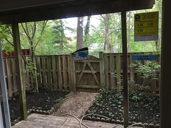 Fenced Yard from Basement