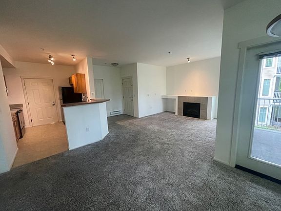Spacious dining/living space.