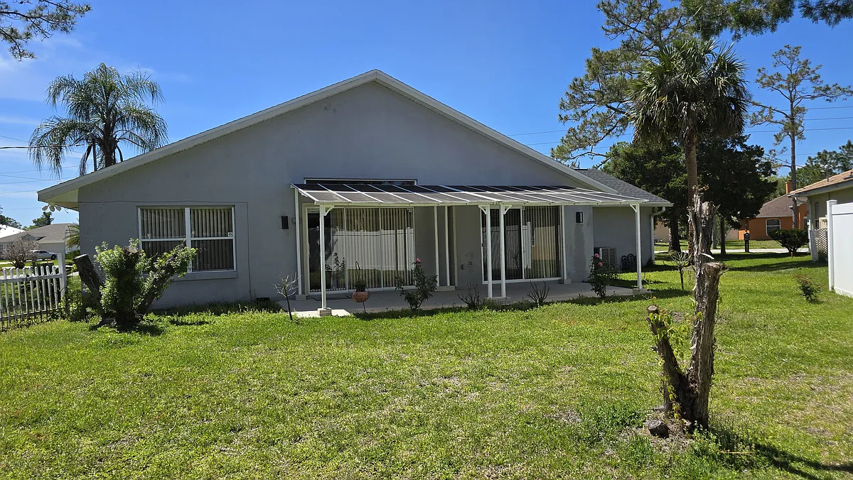 Backyard Covered Patio - 113 Whippoorwill Dr