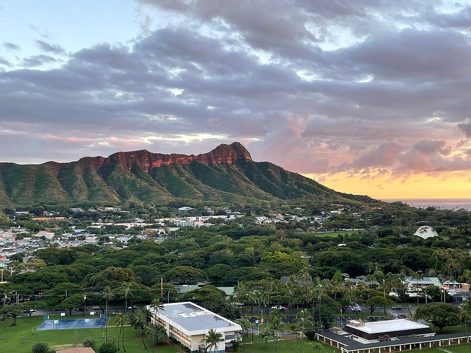 This would be your view from the bedroom during sunset.