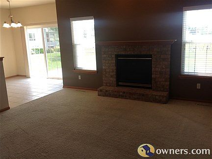 Living room with fireplace.