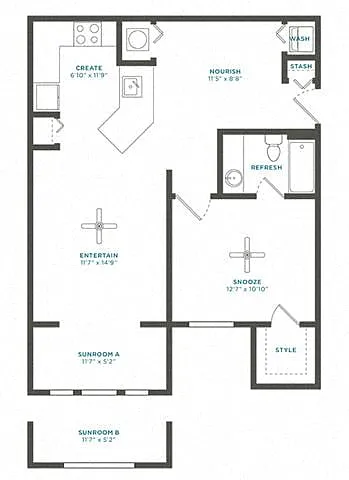Floor plan 1A Renovation 2