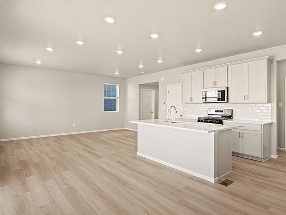 The Red Rock floorplan interior image taken at a Meritage Homes community in Northern Colorado.