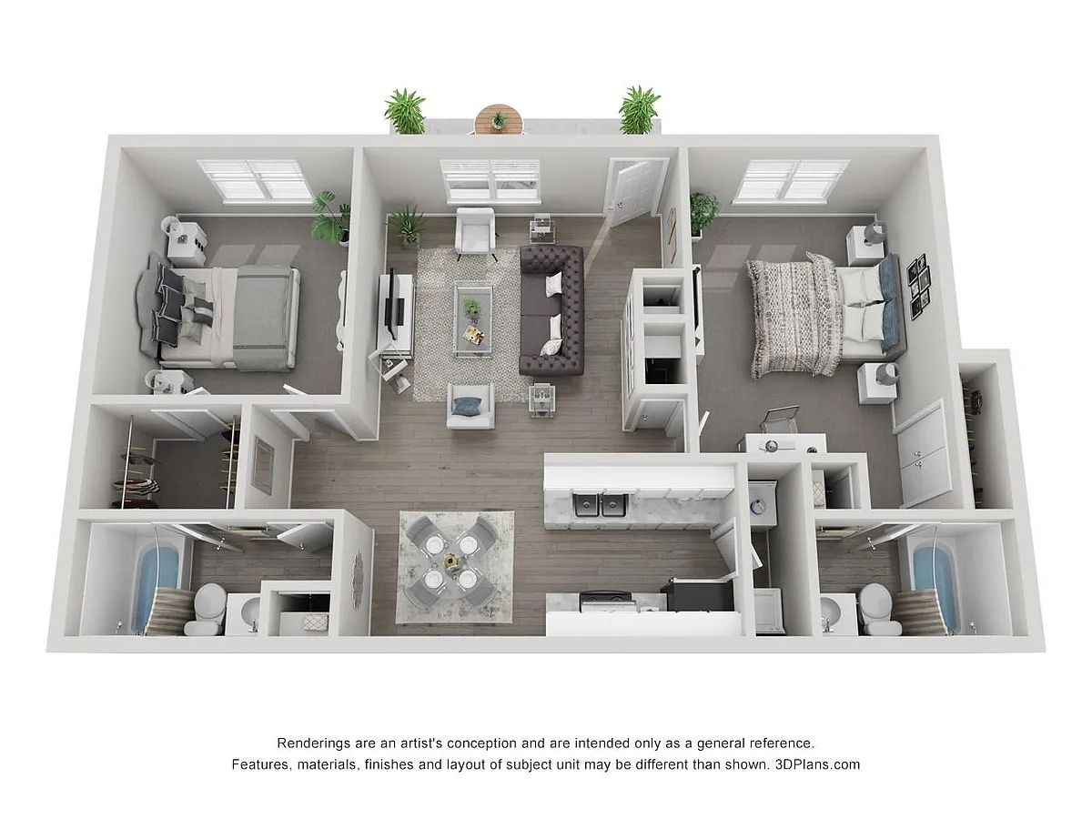 Floor plan 2 X 2