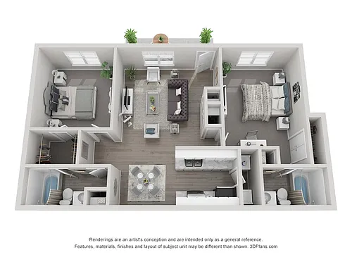 Floor plan 2 X 2
