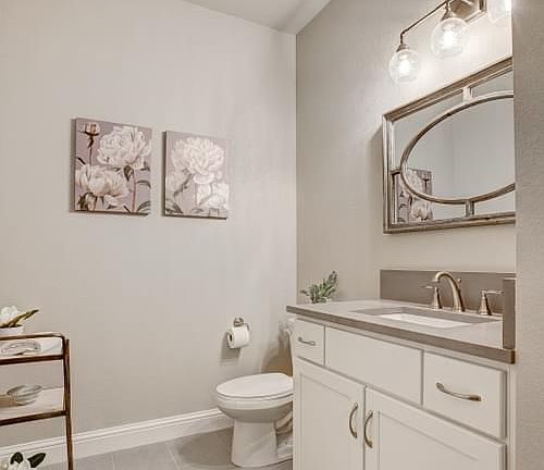 Powder Bath - Not Actual Home - Finishes May Vary