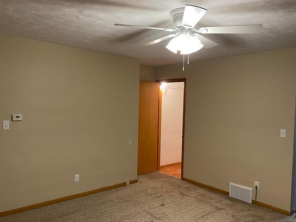 Living room with large closet
