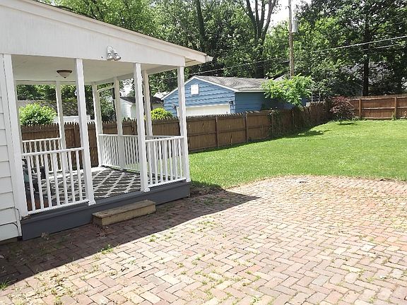 Large backyard