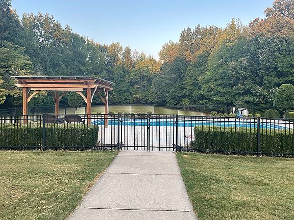 Pool view from back porch