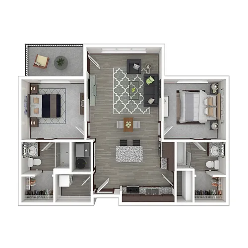Floor plan 2BR Sutton
