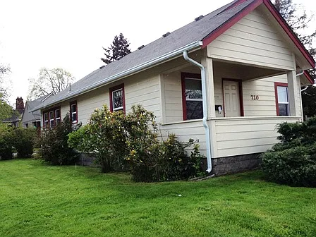 East side of house