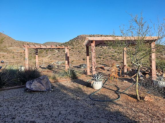 As you drive up the driveway