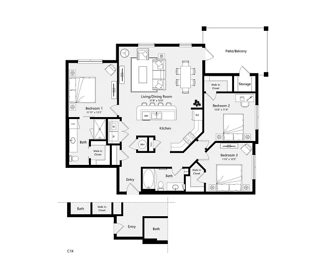 Floor plan C1x