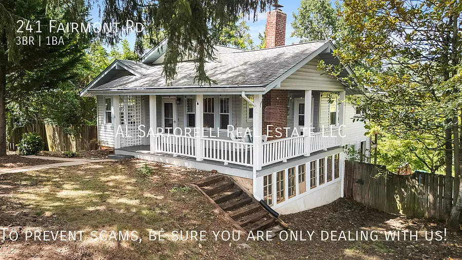 Candler Farmhouse with Wraparound Porch & Fenced Yard — Photo 1