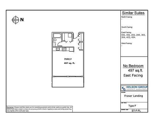 Floor plan Studio