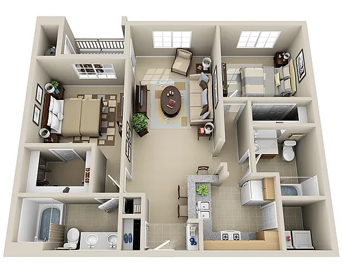 Floor plan Manhattan A (B2E)