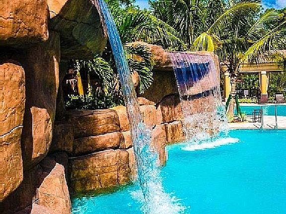 Resort Pool Waterfall