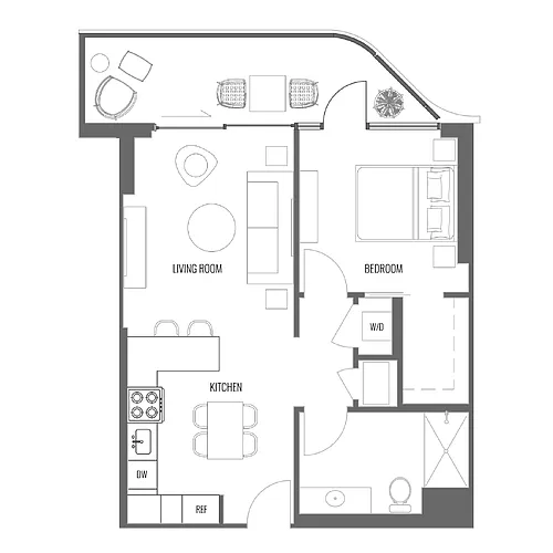 Floor plan Model A3B