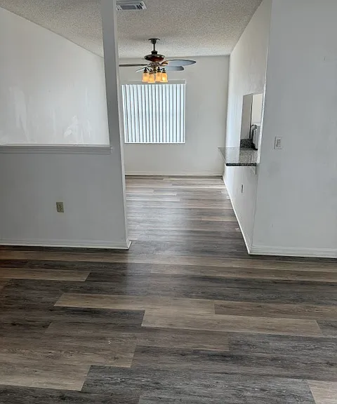 Living room and dinning room