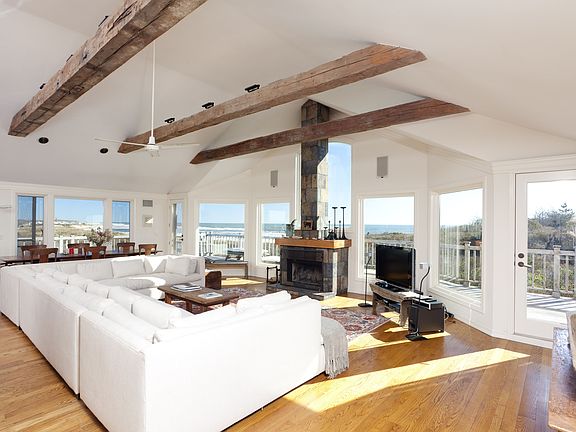 Living room with ocean views
