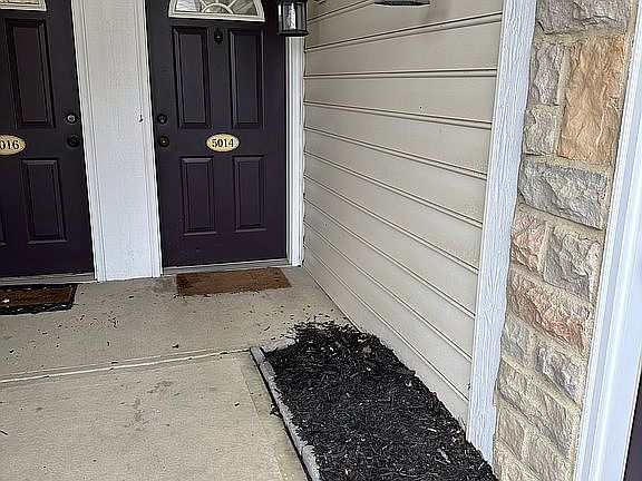 Front of condo