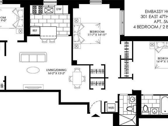 2nd image of 301 E 47th St APT 5M