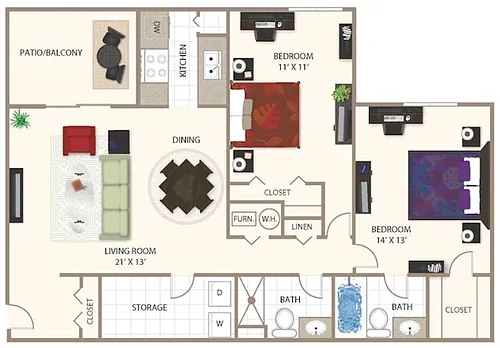 Floor plan Lake Michigan