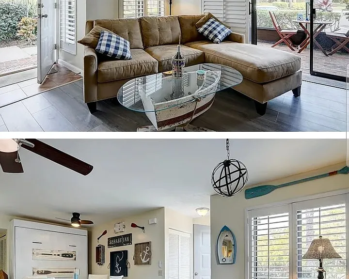 Dining room and living room