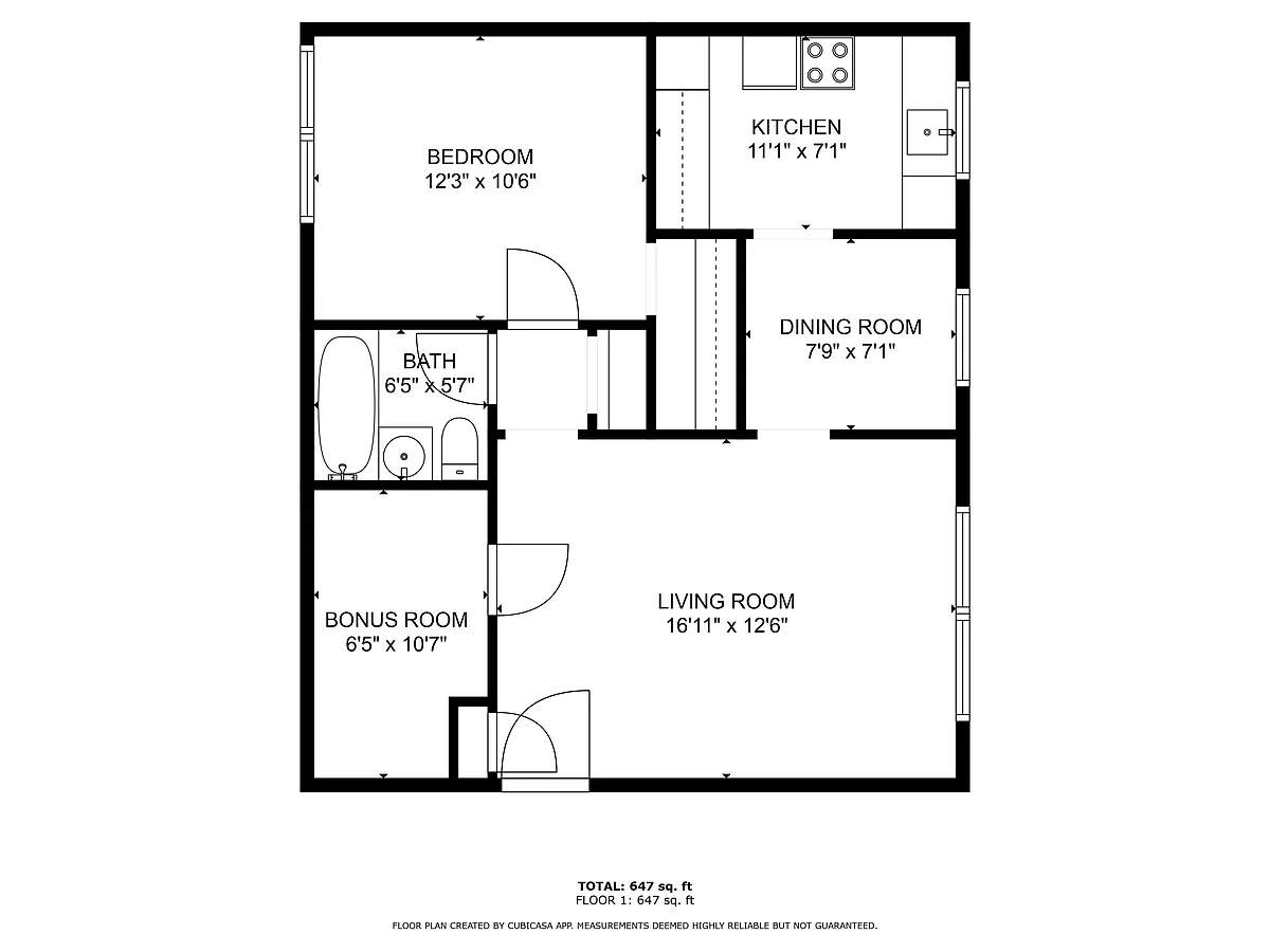 Floor plan 06 One Bedroom