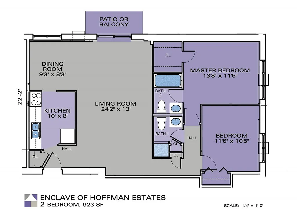 Floor plan 2 Bedroom