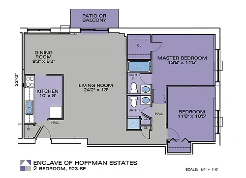 Floor plan 2 Bedroom