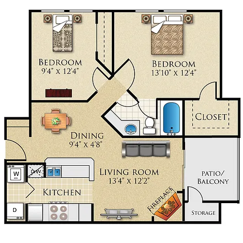 Floor plan Plan B