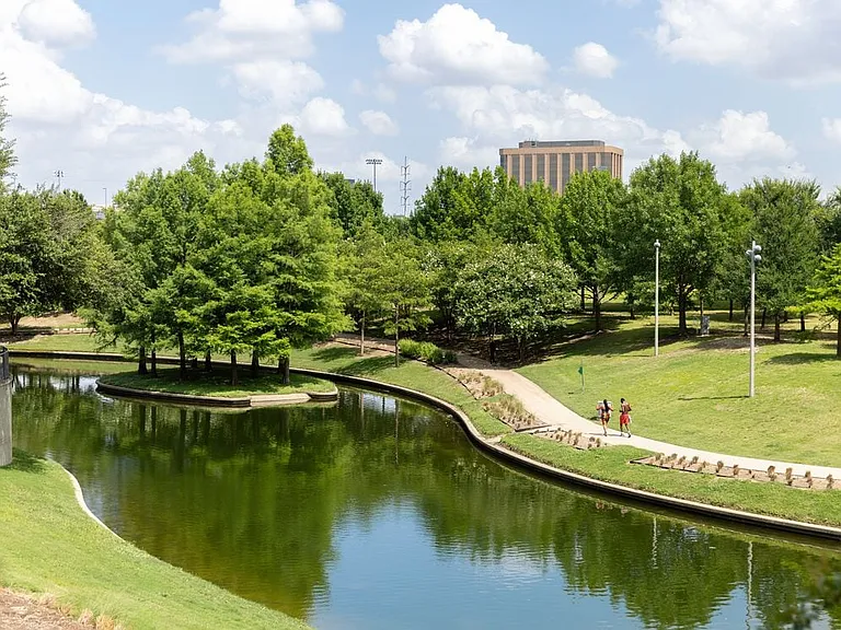 Located near the Vitruvian Park Trail