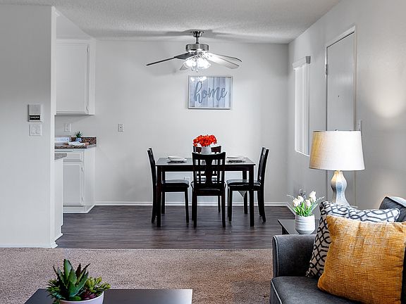 Spacious open concept dining room at the Diplomat Apartment