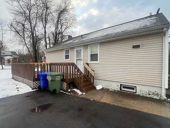 Left side of house and deck
