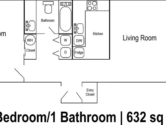 1x1 Floorplan
