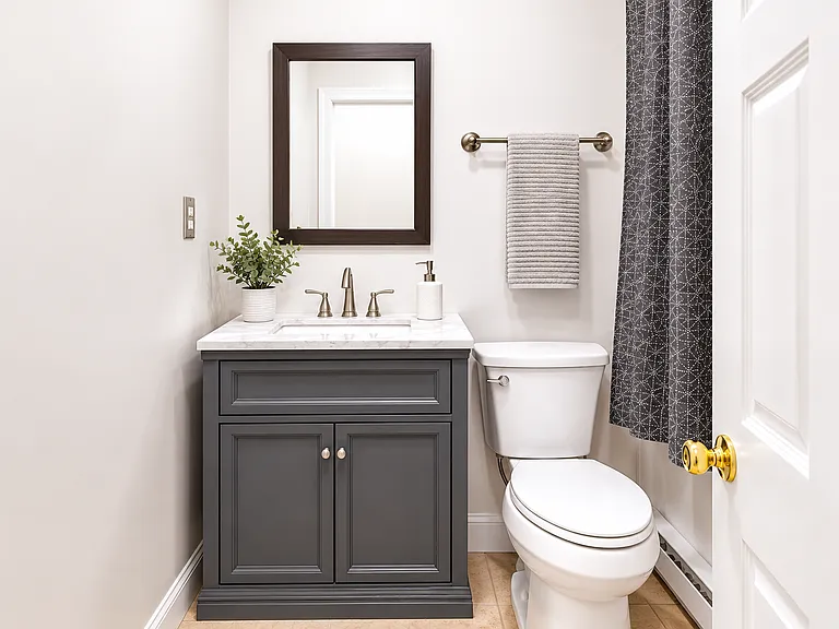 1st floor half bath