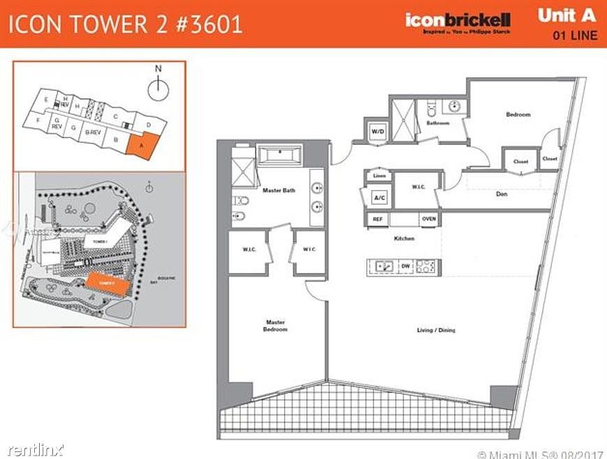 Icon brickell tower 2 Unit PH601