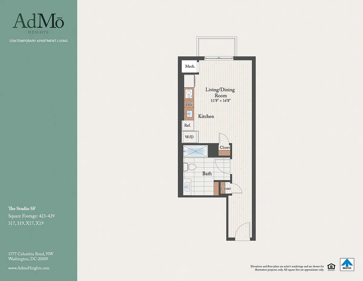 Floor plan The Studio SF