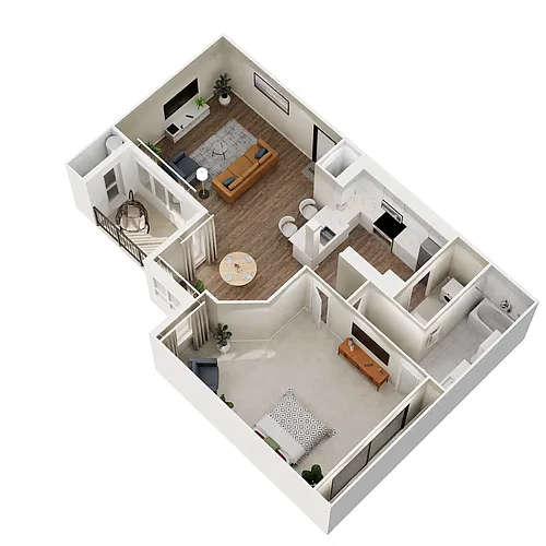 Floor plan A2 - Renovated