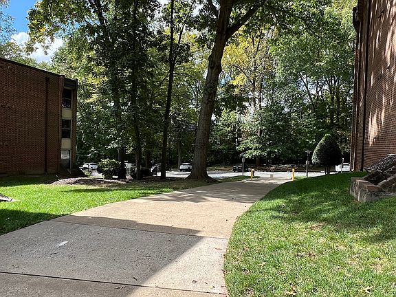 Walkway from the parking lot