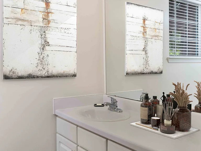 Bathroom with large vanity