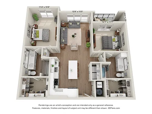 Floor plan B1 - M