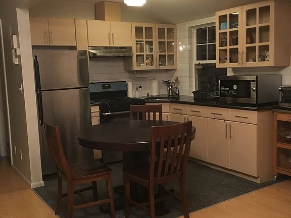 Kitchen. Please note the unit comes unfurnished and without microwave.