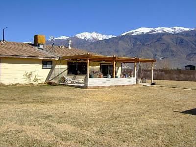 Back patio and view