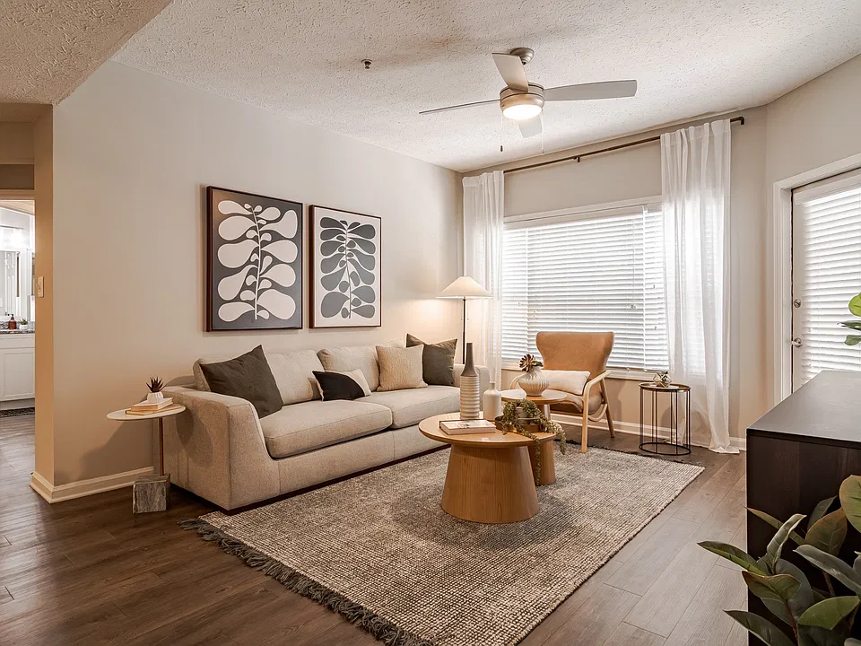 Living Room Space at Willowest in Vinings Apartments in Atlanta, GA 30339
