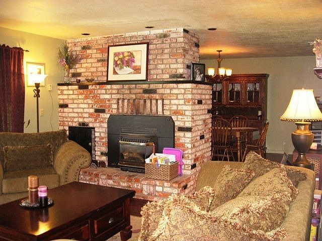Living Room with Fireplace