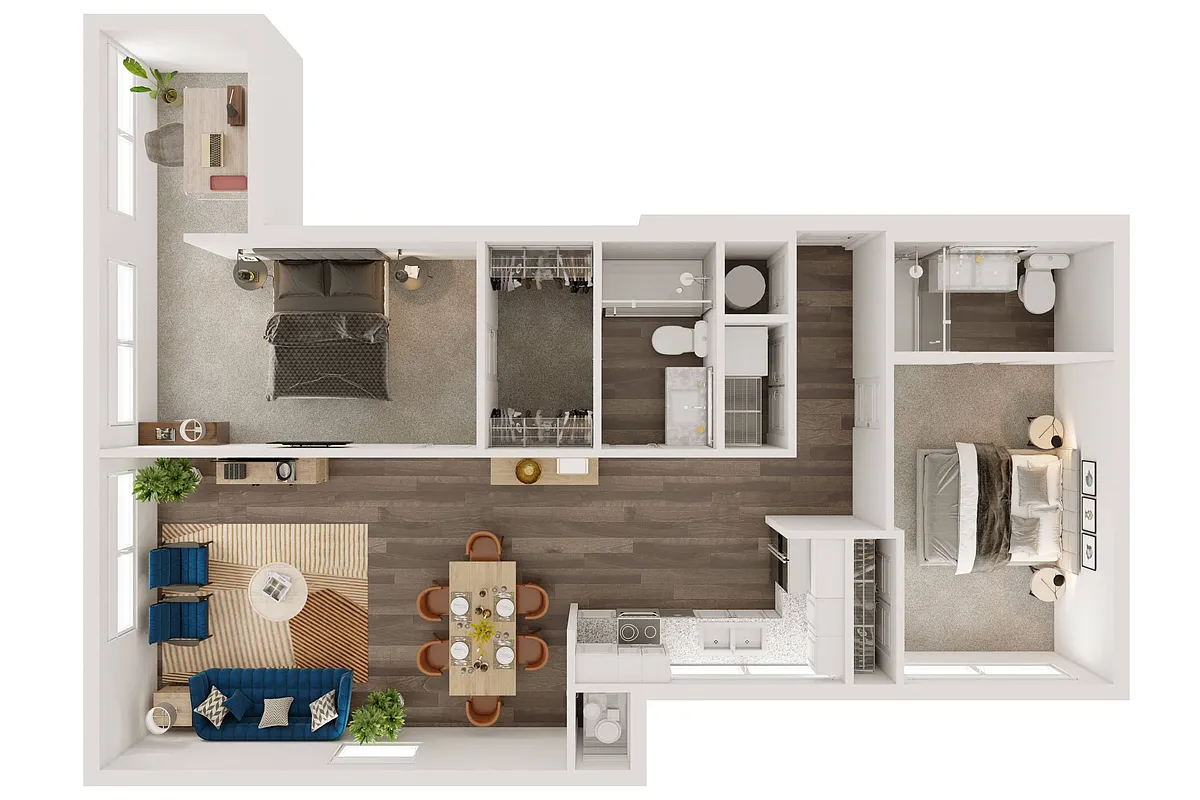 Floor plan B3 - SECOND AVE