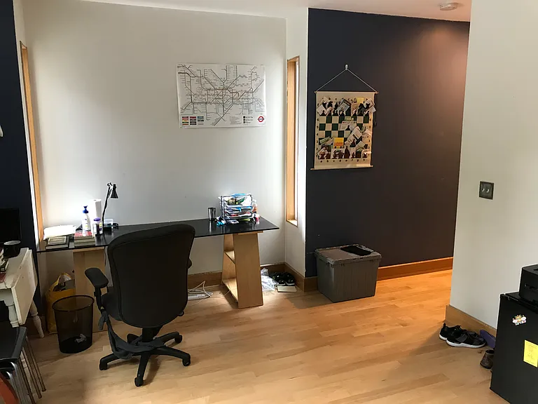 Second floor rear bedroom with desk alcove.