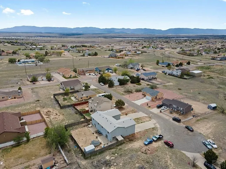 Ariel view of back of duplex